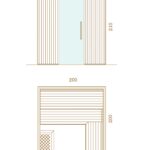 Familia Linkshändige Tür – 200x200x210